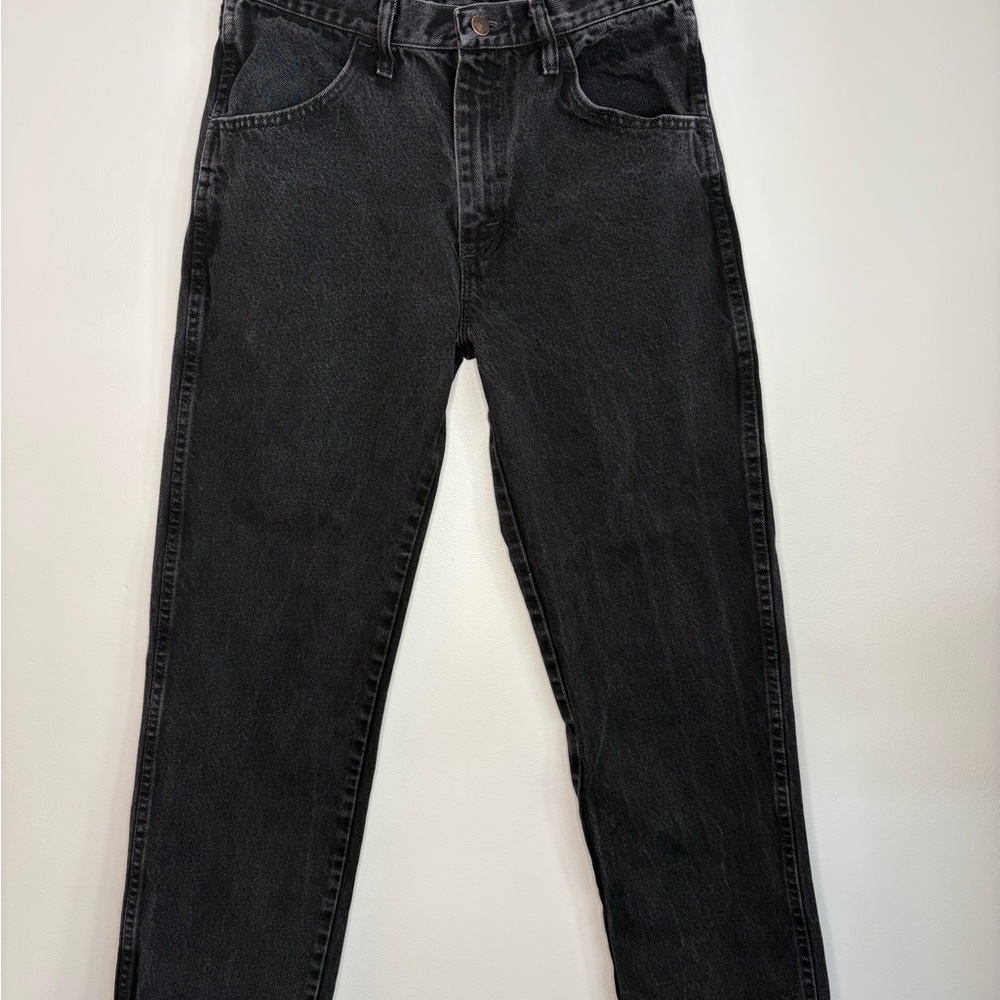 Wrangler Men's Black Straight Jeans